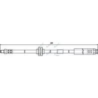 Тормозной шланг APEC BRAKING HOS3294 98VL7 Fiat Punto (188) 2 Хэтчбек 1.3 JTD 16V 70 л.с. 2003 – 2012 BX E4G