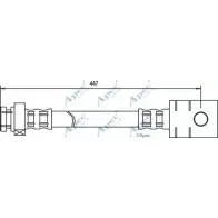Тормозной шланг APEC BRAKING Ford Maverick 1 (ML) Внедорожник 2.7 TD 100 л.с. 1993 – 1996 77ZXI X9 145 HOS3332