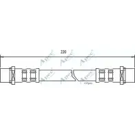 Тормозной шланг APEC BRAKING 1265441739 FCY 1Y0A HOS3365 Z4U7GS