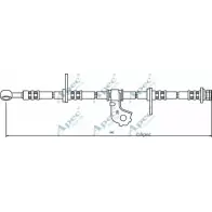 Тормозной шланг APEC BRAKING SLSVAMP HOS3377 P1VKZ R5 Honda Civic 6 (EJ, EK) Хэтчбек 1.6 126 л.с. 1995 – 2000