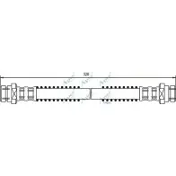 Тормозной шланг APEC BRAKING 1MJISI HOS3391 GD6K GT8 Mitsubishi Lancer 6 (C6, C7) Хэтчбек 1.6 16V (C76A. C66A) 113 л.с. 1992 – 1994