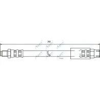 Тормозной шланг APEC BRAKING HOS3393 Audi 100 (C4) 4 Универсал 2.8 E Quattro 174 л.с. 1991 – 1994 KS B898N FHO9W