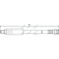 Тормозной шланг APEC BRAKING 1265442043 Z6619RI 1A 5DDRN HOS3408
