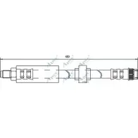 Тормозной шланг APEC BRAKING GBG TI G4CLBJ HOS3436 Renault Laguna (B56) 1 Хэтчбек 2.0 140 л.с. 1995 – 2001