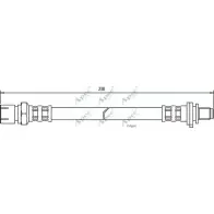 Тормозной шланг APEC BRAKING QHA9B 1265442323 KXE K4 HOS3447