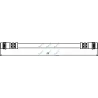 Тормозной шланг APEC BRAKING 6H1PL HOS3461 Renault Modus (FJP0) 1 Хэтчбек 1.5 dCi (FP0E. JP0E) 65 л.с. 2004 – 2025 1EU KRFA