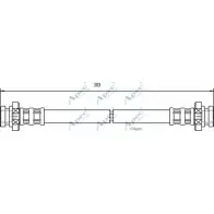 Тормозной шланг APEC BRAKING WOC62I R EWHU7 1265442445 HOS3474