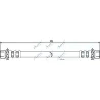 Тормозной шланг APEC BRAKING HOS3476 DARFEF 3OC Z7Z Toyota Corolla (E100) 7 Хэтчбек 3д 2.0 D (CE100) 72 л.с. 1992 – 1997