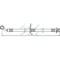 Тормозной шланг APEC BRAKING LMFT U V9QIQP HOS3503 1265442563