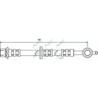 Тормозной шланг APEC BRAKING XW 8ZUA UGKOQH 1265442613 HOS3511