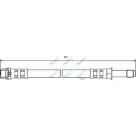 Тормозной шланг APEC BRAKING Mercedes Sprinter (906) 2 Фургон 3.0 (3T) 219 CDI / BlueTEC (9011. 9013) 190 л.с. 2009 – 2024 26KO EZ HOS3538 F4W6N