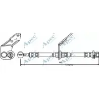 Тормозной шланг APEC BRAKING XGCO A6 DX0HJ 1265442741 HOS3550