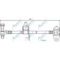 Тормозной шланг APEC BRAKING RA6MS2M HOS3556 YFW8 OF 1265442769