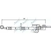 Тормозной шланг APEC BRAKING HP1TJYS 1265442947 Y O5Y9 HOS3594