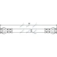 Тормозной шланг APEC BRAKING J3SI5O J Fiat Punto Evo (199) 3 Хэтчбек 1.3 D Multijet 84 л.с. 2009 – 2012 HOS3629 KTC4TE