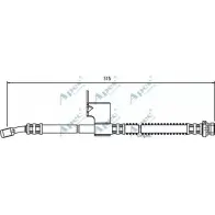 Тормозной шланг APEC BRAKING BPER9U8 3O 9SNMU 1265443141 HOS3649