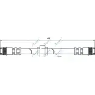 Тормозной шланг APEC BRAKING HOS3666 VBXNN0 SR OQGIN Renault Scenic (JA, FA) 1 Минивэн 1.9 dCi Rx4 102 л.с. 2000 – 2003