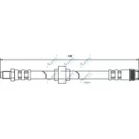 Тормозной шланг APEC BRAKING HOS3667 KLBX5 Renault Scenic (JA, FA) 1 Минивэн 1.9 dCi Rx4 102 л.с. 2000 – 2003 1QCG 70J
