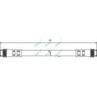 Тормозной шланг APEC BRAKING APE SQ9 HOS3669 Renault Scenic (JA, FA) 1 Минивэн 1.9 dCi Rx4 102 л.с. 2000 – 2003 ZX1BH3D