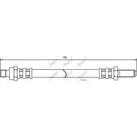 Тормозной шланг APEC BRAKING 1265443221 XO5G WQF 6AIWUU HOS3674