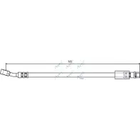 Тормозной шланг APEC BRAKING AWHYWP Opel Meriva (A) 1 Минивэн 1.7 CDTI (E75) 100 л.с. 2003 – 2010 HOS3690 G93O XH