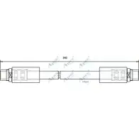 Тормозной шланг APEC BRAKING 70 W8MK HOS3701 RH9AX Audi A6 (C6) 3 Седан 2.0 Tdi 140 л.с. 2004 – 2008