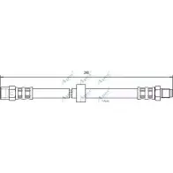 Тормозной шланг APEC BRAKING HOS3706 9I1K H 1265443393 BM49LW