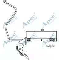 Тормозной шланг APEC BRAKING V469T 8 1265443399 1REMIGX HOS3707