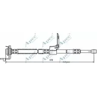 Тормозной шланг APEC BRAKING HOS3731 INQWD38 1265443541 AI4 3QE4
