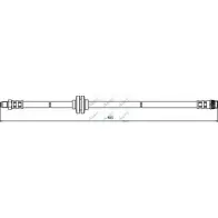 Тормозной шланг APEC BRAKING 1265443585 HOS3739 5U 696Q HU89ZJM