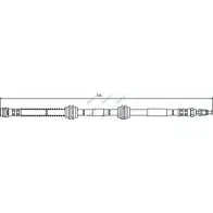 Тормозной шланг APEC BRAKING BINW5 JD HOS3742 1265443597 FI9NV