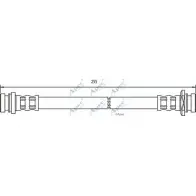 Тормозной шланг APEC BRAKING 1265443661 K UCYGXW YY4BM6 HOS3751