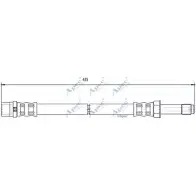 Тормозной шланг APEC BRAKING Mercedes Sprinter (906) 2 Фургон 2.1 (5T) 510 CDI (9053. 9055. 9057) 95 л.с. 2009 – 2016 HOS3829 7DFZDO J TOZB