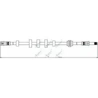 Тормозной шланг APEC BRAKING 8XHERG I GA97 HOS3844 Audi A5 (8F7) 1 Кабриолет 1.8 Tfsi 170 л.с. 2011 – 2016