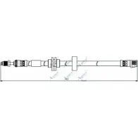 Тормозной шланг APEC BRAKING R9PM K HOS3858 YEK4QP Renault Laguna (DT) 3 Купе 2.0 dCi GT (DT11. DT1E. DT1N) 178 л.с. 2008 – 2015