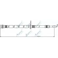 Тормозной шланг APEC BRAKING FEL9KG D9F 7S HOS3868 Ford Fiesta 6 (CB1, CCN) Хэтчбек 1.6 Ti 134 л.с. 2010 – 2025