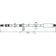 Тормозной шланг APEC BRAKING Citroen Jumpy 2 (VF7) 2007 – 2016 Y2BNE0 HOS3913 T 3RNWP0