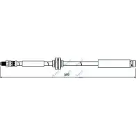 Тормозной шланг APEC BRAKING HOS3930 C9 TX4 5LSO70 1265444547