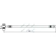 Тормозной шланг APEC BRAKING KNJ17O5 P JQ26VI HOS3947 Volkswagen Passat (B5) 3 Универсал 2.8 V6 Syncro/4motion 193 л.с. 1997 – 2000