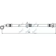 Тормозной шланг APEC BRAKING Z8W74B7 1265444775 HOS3996 AS4 9KZ9
