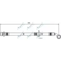 Тормозной шланг APEC BRAKING 1265444777 5DYJ6 Z HOS3997 CLL0XY0