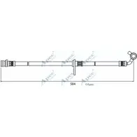 Тормозной шланг APEC BRAKING SKCLO3 1265444779 V8 DYC HOS3998