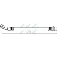 Тормозной шланг APEC BRAKING HOS4004 1265444793 I7I8P K3H55 I