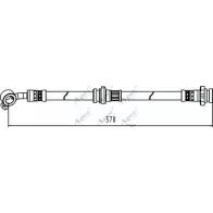 Тормозной шланг APEC BRAKING Nissan Micra (K13) 4 Хэтчбек 1.2 80 л.с. 2010 – 2024 LYI Y1 HOS4050 ZGBMV