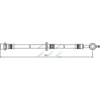Тормозной шланг APEC BRAKING H04XT HOS4082 Z 37B1Y 1265445019