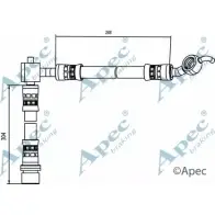 Тормозной шланг APEC BRAKING ISSAOVO N IEX7 HOS4087 Toyota Yaris (XP10) 1 Хэтчбек 1.4 D 4D (NLP10) 75 л.с. 2001 – 2005