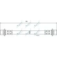 Тормозной шланг APEC BRAKING 4X3YC HOS4093 JMRWB2 P Toyota Yaris Verso (XP20) 1 Минивэн 1.4 D 4D (NLP20. NLP22) 75 л.с. 2001 – 2005