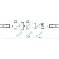 Тормозной шланг APEC BRAKING OF 2SRQ HOS4104 61B6R1 1265445099