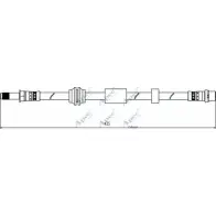 Тормозной шланг APEC BRAKING 1265445101 A1YE48 7GE 58G HOS4105