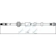 Тормозной шланг APEC BRAKING 2AOTO Y HOS4108 1265445121 YRA548E